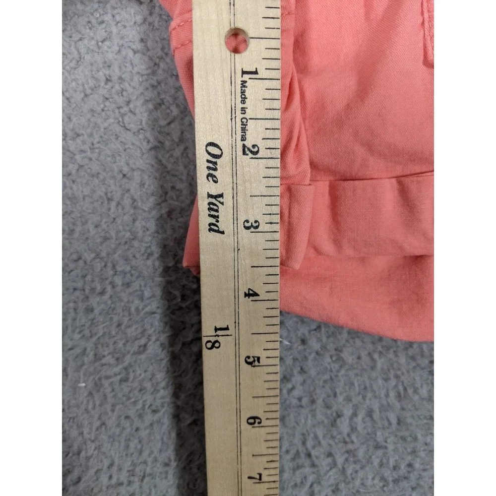 Time And Tru Utility Shorts Womens 6 Coral Pink Stretch Summer Gorpcore Festival